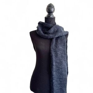 Vintage Abercrombie & Fitch Knit Scarf – Navy Blue – NWT